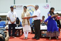 Gouthami Youth Yoga in GITAM college in Hyderabad